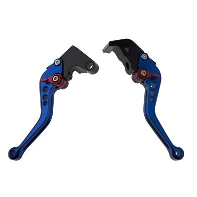 Hand Blue For Yamaha YZF R6 05-14 R1 CNC Shorty Brake & Clutch Levers Finger - Image 1 of 3