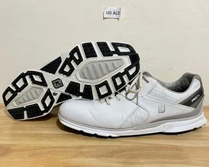 Zapatos de golf Footjoy FJ PRO SL de cuero blanco sin clavos talla 11 53804 para hombre - Imagen 1 de 8