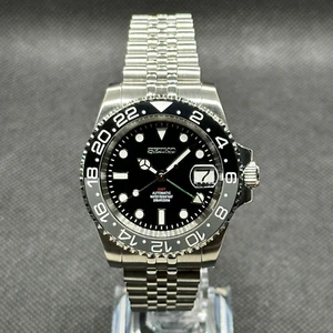 Seikmod GMTEIKO Black Ceramic GMT Aut | Sapphire | Jubilee | NH34 Movement - Bild 1 von 6