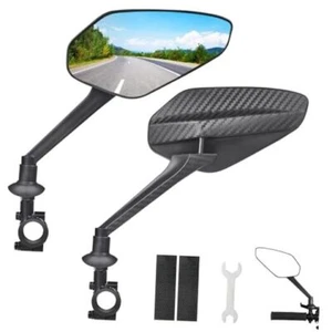 2 Pack Bike Mirror, 2024 Upgraded Bike Mirror Handlebar Mount, 1 Pair - Picture 1 of 8