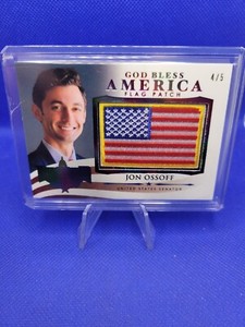 JON OSSOFF - DECISION 2020 GOD BLESS AMERICA FLAG PATCH #4/5