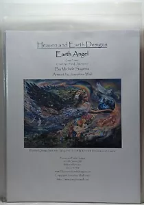 Heaven Earth Designs EARTH ANGEL JOSEPHINE WALL Cross Stitch Chart Pattern LARGE - Picture 1 of 2