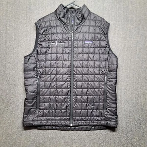 Patagonia Vest Mens XL Nano Puff Black Zippered Pockets 84242 LOGO Joseph Cellar - Picture 1 of 16