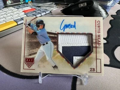 2023 Panini Chronicles Curtis Mead America’s Pastime 3 Clr Patch Auto 02/10 - Image 1 of 2