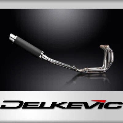 Silenciador de carbono redondo Yamaha YZF600R Foxeye 1995-1996 escape completo 4-1 14" Foto 1 de 4