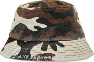 Supreme Embroidered Brim Crusher 'Brown Camo' SS23 S/M - Picture 1 of 3