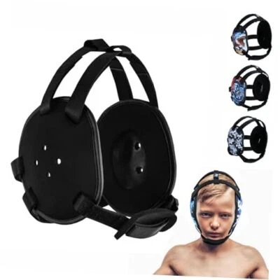  Kid's Ear Guard BJJ Grappling Head Guard Adjustable Wrestling Headgear Black - Image 1 of 4