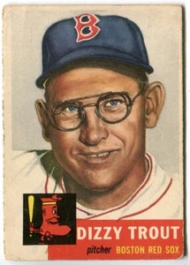 1953 Topps #169 Dizzy Trout Boston Red Sox - Picture 1 of 2