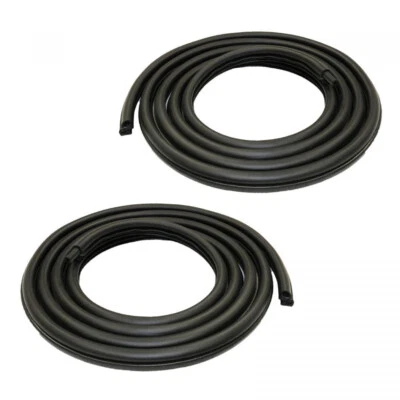 Pair Door Seal Weather Stripping Rubber for Dodge 72-93 D100 D250 Pickup & Truck - Image 1 of 4