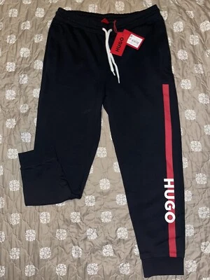Pantalones deportivos Hugo Boss para hombre talla XL NUEVOS CON ETIQUETAS negros  Foto 1 de 3