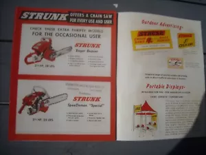 Insegna Brochure 1954 MOTOSEGA A FILO OCCUPATO CASTORO RIVENDITORE solo aiuti alla vendita - Foto 1 di 7