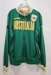 Mondetta Australia Vintage Track Jacket Full Zip M Green Embroidered Crest - Picture 1 of 11