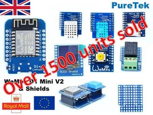 Neueste ESP8266 LOLIN von WeMos D1 Mini V4, Pro, Lite, ESP32, Klone & Schilde - Bild 1 von 137