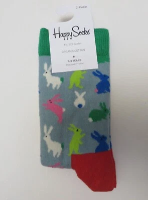 HAPPY SOCKS Bebé 7 - 9 Años 1 Par Calcetines Zapato Talla 1 - 3 1/2 Algodón Orgánico Foto 1 de 3