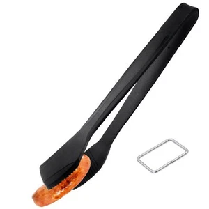 11 Inch Silicone Kitchen Cooking Tongs Stainless Steel BBQ Clamp Multipurpose - Picture 1 of 6