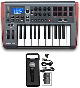 Novation IMPULSE 25 Ableton Live 25-Key MIDI USB Keyboard Controller+Microphone - Picture 1 of 12