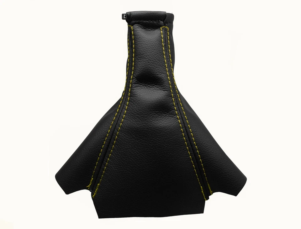 Yellow Thread Genuine Leather Shift Boot Shift Cover For Daewoo Leganza 1997-2004 - Image 1 of 1