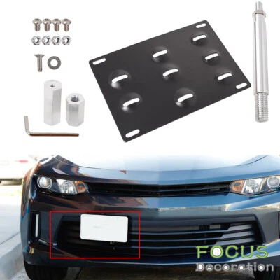 For Chevrolet Camaro 2016-18 Bumper Tow Hook License Plate Bracket Mount Holder - Image 1 of 4