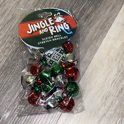 Christmas Jingle Bell  Jingle & Ring Sleigh Bell Stretch Bracelet - Image 1 of 4