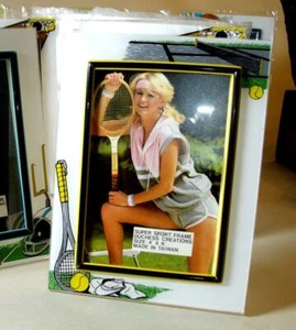 Konvolut 5 Stück. Vertikaler 4 x 6 ACRYL Bilderrahmen, Super Sport Tennis, NEU - Bild 1 von 1