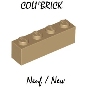 Lego 3010 - Briques Brick 1x4 - Beige foncé Dark Tan - Faites Votre Choix - Neuf - Imagen 1 de 5