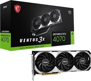 Płyta graficzna MSI GeForce RTX 4070 VENTUS 3X 12G OC VD8470 ze śledzeniem NOWA - Zdjęcie 1 z 6