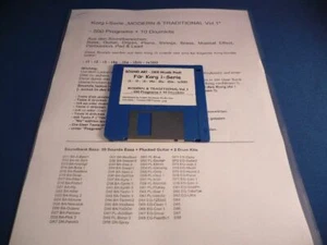 Korg i1, i2, i3, i4s, i5, i5m, ix300 - 5 0 0 Sounds & 10 Drumkits auf Diskette ! - Bild 1 von 1