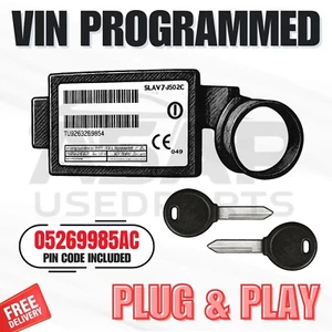 📍 VIN PROGRAMMED PLUG & PLAY IMMOBILIZER DODGE NEON 2001-2005 05269985AC 📍 - Picture 1 of 1