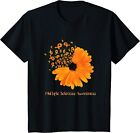Multiple Sclerosis Awareness Ribbon Flower Fighter Youth Unisex T-shirt