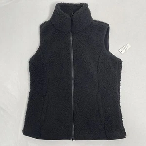 Amazon Essentials Women's Polar Fleece Lined Sherpa Vest Black Size X-Small New - Picture 1 of 11