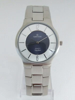 Sartego Seville quartz sapphire 50 meter stainless steel men's watch SVQ113 - Image 1 of 4