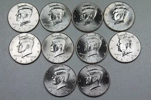 2010 2011 2012 2013 2014 P+D Kennedy Half Dollar Set From Mint Rolls 2010-2014 - Picture 1 of 6