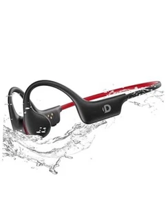 Open Ear Sport Headphones, Wireless Bone Conduction Earphones, Built-in Red - Picture 1 of 7