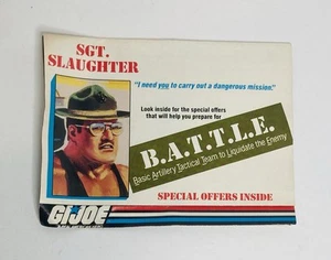 GI Joe ARAH Vintage „Sgt. Schlachtung B. A. T. T. L. E. ” Katalog Spielzeugeinsatz - Bild 1 von 3