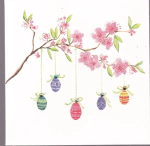PAPYRUS EASTER CARD NIP (HANGING EGGS){O3} - Picture 1 of 3