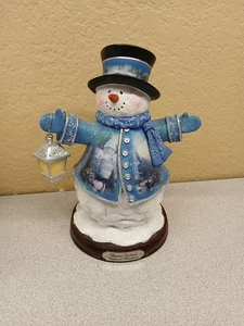 Thomas Kinkade Victorian Christmas Snowman Winter Wonderland Heirloom Classics - Picture 1 of 9