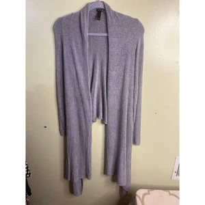 Soma Cozy Knits Cardigan Sweater Wrap Neutral Soft Stretch Womens Size S/M - Picture 1 of 7