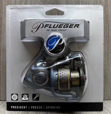 Carrete de pesca giratorio Pflueger President PRES30 10 rodamientos PRES30B NUEVO SELLADO Foto 1 de 2