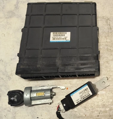 MITSUBISHI LANCER 2.0 1860A069 2005 ECM PCM motor ordenador con llave + inmovilizador Foto 1 de 4