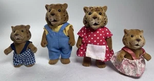 Sylvanian Families Barenwald Waldfamilien Leoparden 4er Familie Vintage selten - Bild 1 von 2