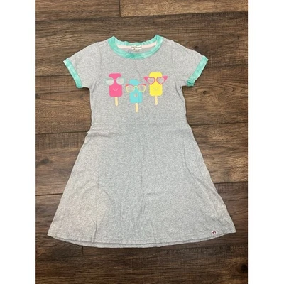 Appaman Girl's Cotton Dress Sz 8 Gray Popsicle Summer Casual Comfortable - Image 1 of 4