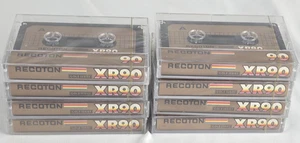 Recoton Gold Series XR90 Recordable Cassettes New Sealed 8 Total - Picture 1 of 3