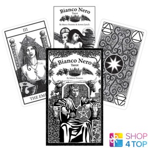 BLANCO NERO TAROT CARDS DECK BLACK AND WHITE MARCO PROLETTO US GAMES SYSTEMS
