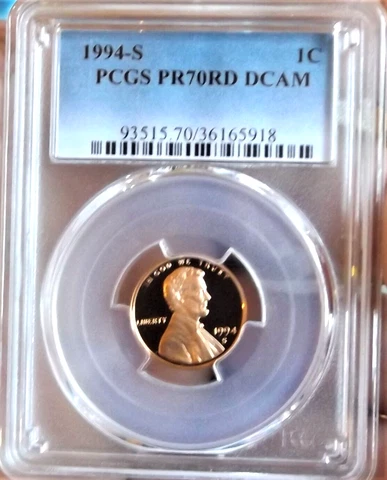 1994-S PCGS PR70 DCAM DEEP CAMEO RED LINCOLN CENT PENNY 1C Cover