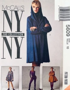 McCall's Vintage Pattern 5609 | Misses Knit Trapeze Dress & Bodysuit | Size 10 - Picture 1 of 2