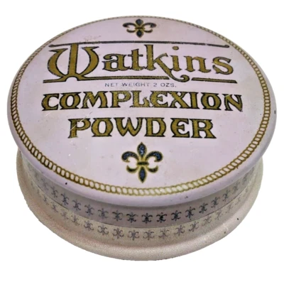 Винтажный оловянный сиреневый порошок для лица WATKINS цвет черный США - Изображение 1 из 4
