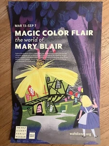Poster Arte Doppio Lato World Mary Blair Magic Color Flair Disney Family Museum - Foto 1 di 2