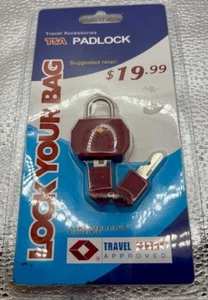 Travel Padlock For Luggage Key Lock New In Package TSA Approved - Picture 1 of 5