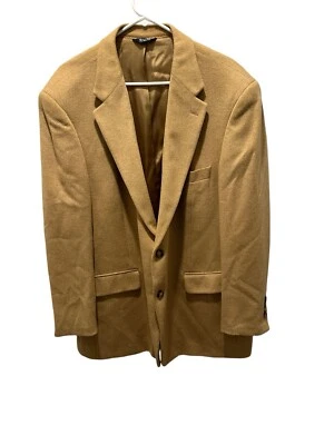 Chaqueta Abrigo Deportivo Parisino Bill Blass Para Hombres 46R Pelo Camel Tostado Etiqueta Negra Foto 1 de 4