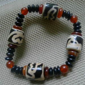Pulsera de cuentas Dzi, Tíbet, hombres, mujeres, regalos, mantener la paz, mal 12 - Imagen 1 de 6